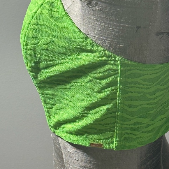 Vibrant Orange and Black Crop Top - Picture 9 of 13